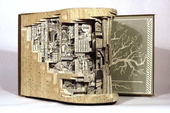 Book Sculptures by Brian Dettmer